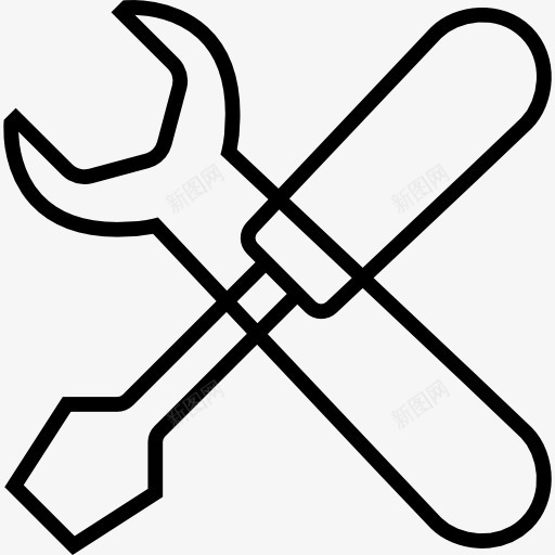 设置图标png_新图网 https://ixintu.com 安装选项 工具 扳手 螺丝刀