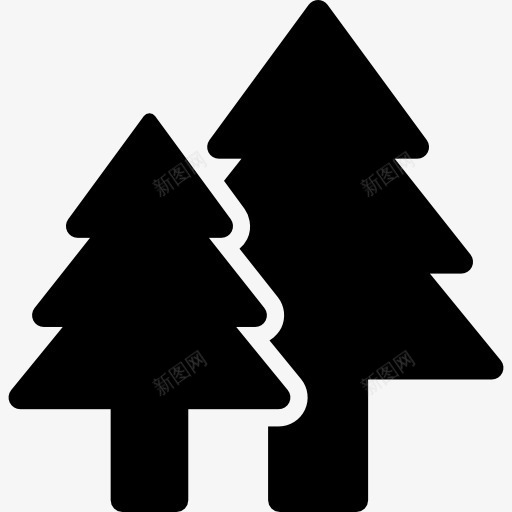 森林景观图标png_新图网 https://ixintu.com 冬天 圣诞树 松树 树木 森林 自然