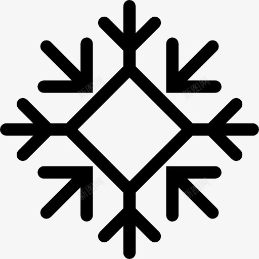 Snowflake图标png_新图网 https://ixintu.com frost 下雪 冬天 冷 自然