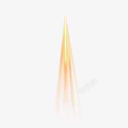 耀眼的光效金色火箭光芒光效高清图片
