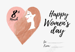 妇女节英文字祝贺三八妇女节信封高清图片