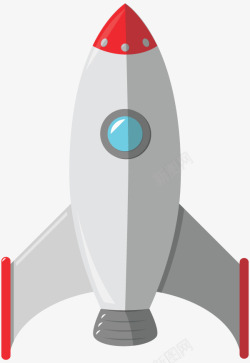 航空立体扁平化立体火箭高清图片
