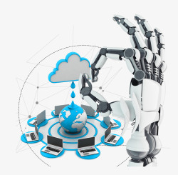 科技未来机器人人工智能梦幻科技高清图片