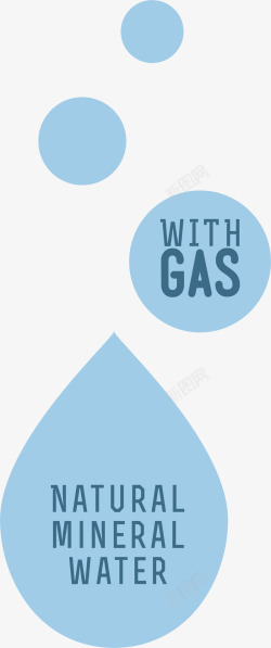 水珠标签蓝色水滴创意水资源标签标贴矢量图图标高清图片