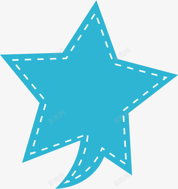 星星对话框矢量图ai免抠素材_新图网 https://ixintu.com AI 卡通 对话框 手绘 星星 涂鸦 线条 蓝色 矢量图