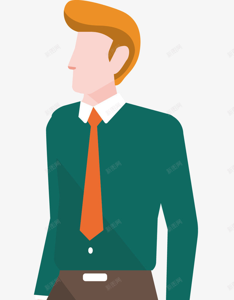 卡通商务男士001png免抠素材_新图网 https://ixintu.com 卡通 商务 男士 高清