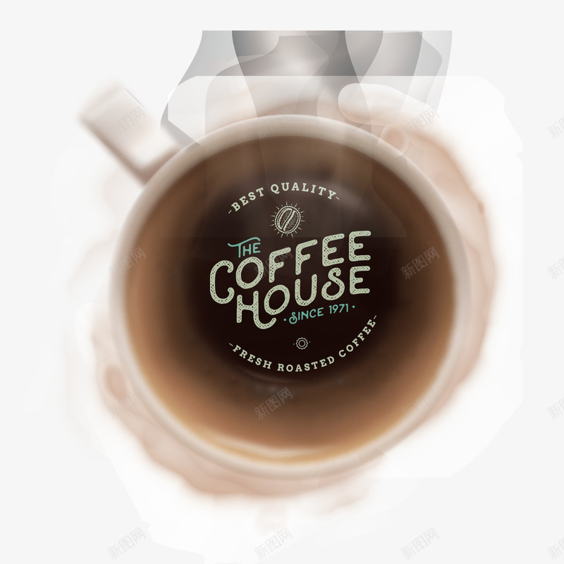 创意咖啡屋海报矢量图eps免抠素材_新图网 https://ixintu.com 咖啡 宣传海报 杯子 艺术字 矢量图