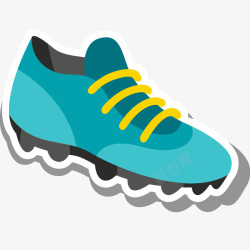 足球鞋子足球鞋贴纸插画矢量图高清图片