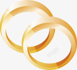 指环盒金色戒指高清图片
