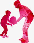 摄影两父子打篮球形状png免抠素材_新图网 https://ixintu.com 形状 摄影 父子 篮球