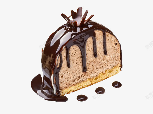 一块蛋糕png免抠素材_新图网 https://ixintu.com 实物 巧克力 甜品 素材