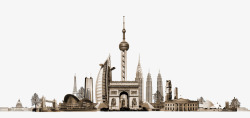 中国风海报下载城市剪影高清图片