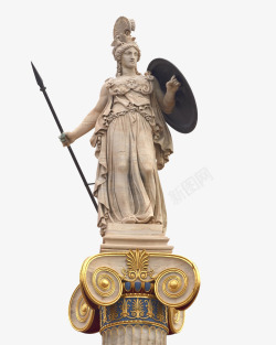 希腊神话雅典娜雕塑高清图片