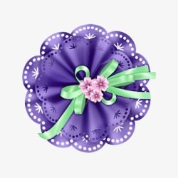 紫色的装饰花素材