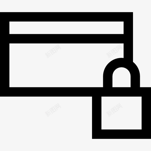 信用卡图标png_新图网 https://ixintu.com 业务 信用卡 借记卡 商务 安全 支付方式受阻 锁