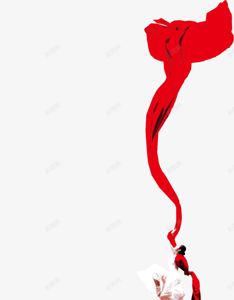 丝带png免抠素材_新图网 https://ixintu.com 丝带素材 丝绸 中国红 红色元素