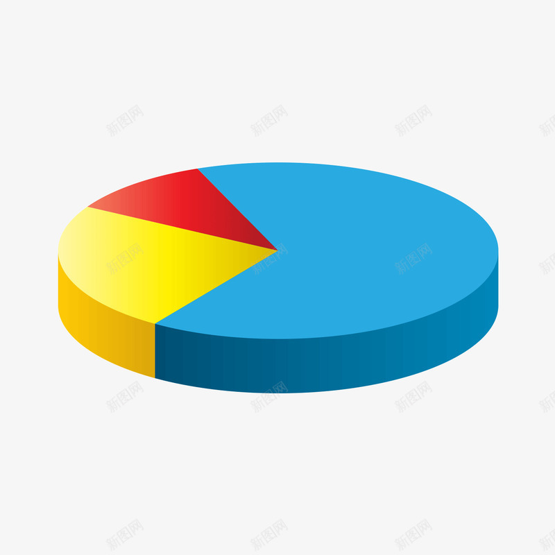 彩色饼状图图标png_新图网 https://ixintu.com 图 彩色 数据 素材 饼状