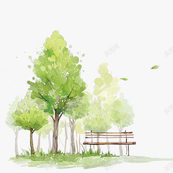 涂鸦植物树木效果栏杆png免抠素材_新图网 https://ixintu.com 效果 栏杆 树木 植物 涂鸦
