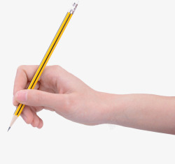 铅笔字一只手拿笔高清图片