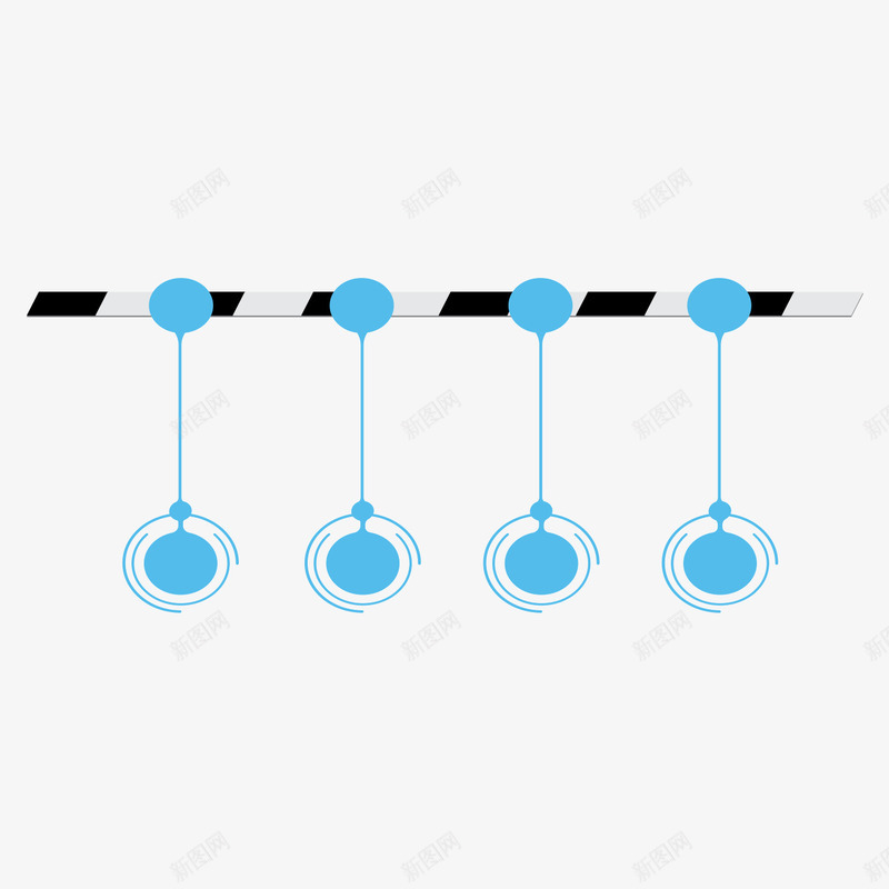 蓝色流程分析psd免抠素材_新图网 https://ixintu.com 分析 数据 流程 蓝色