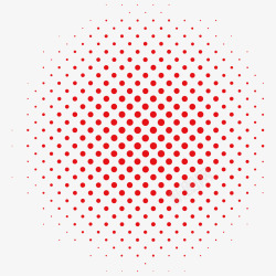 圆环大小渐变红色圆点高清图片