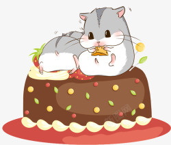 松鼠蛋糕小松鼠高清图片