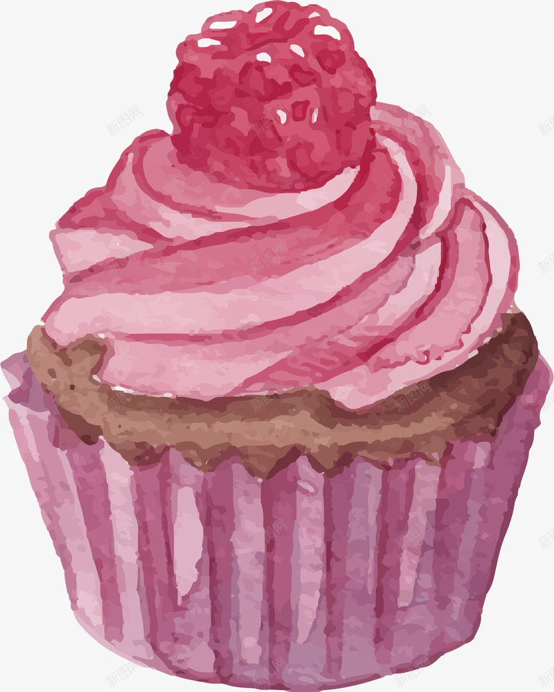粉紫色水彩杯子蛋糕矢量图ai免抠素材_新图网 https://ixintu.com 手绘蛋糕 杯子蛋糕 水彩蛋糕 矢量png 粉紫色蛋糕 蛋糕 矢量图
