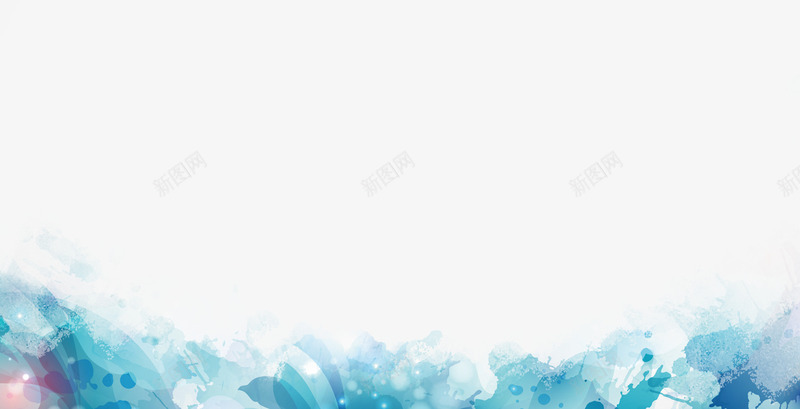 蓝色海浪彩铅装饰元素png免抠素材_新图网 https://ixintu.com 免费psd 年会 彩铅 新年 海浪 装饰