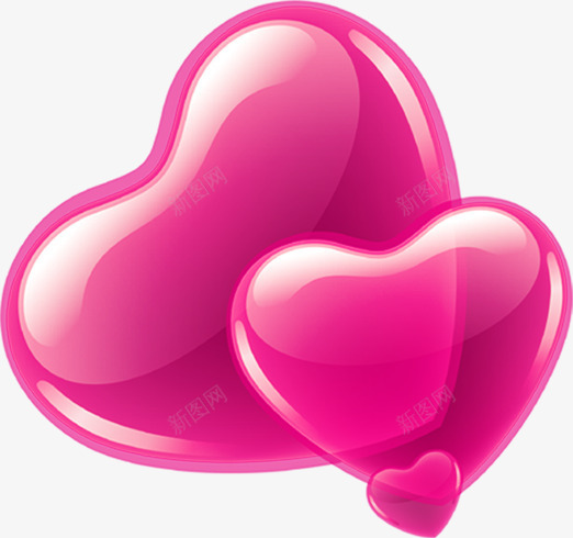 粉色爱心气球情人节元素png免抠素材_新图网 https://ixintu.com 元素 情人 气球 爱心 粉色