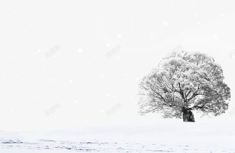 白雪风景图案png免抠素材_新图网 https://ixintu.com 冬季 新图网 白雪 雪树 风景 飞雪
