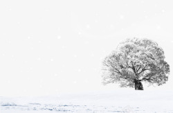 白雪风景图案素材