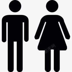 男女厕所动物男女厕所图标高清图片
