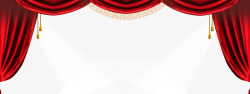 海报展台背景红色窗帘高清图片