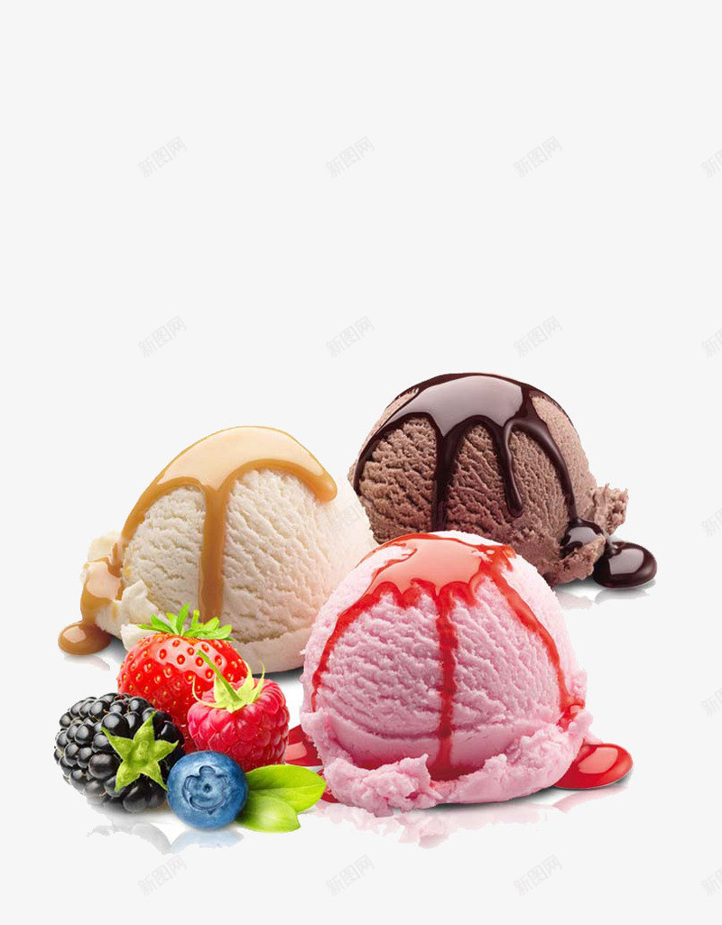 彩色冰激凌美味甜点png免抠素材_新图网 https://ixintu.com 冰激凌 彩色 甜点 美味