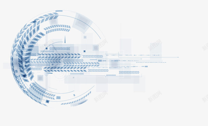 动感箭头创意科技元素png免抠素材_新图网 https://ixintu.com 几何 创意 动感科技 圆 底纹 科技创意 科技动感 箭头 麦穗