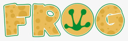 黄色青蛙英文logo图标图标