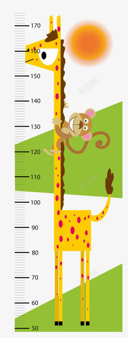 儿童表儿童卡通量身高尺高清图片