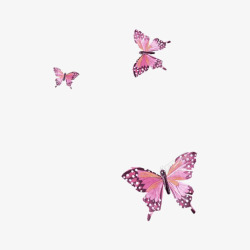 水擦粉色水墨蝴蝶高清图片