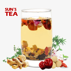 红枣茶饮品中国风冬季暖茶饮品海报传单高清图片