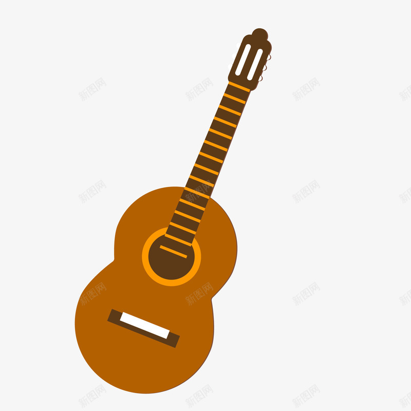 卡通吉他乐器矢量图ai免抠素材_新图网 https://ixintu.com 乐器设计 卡通 吉他设计 演唱 演奏 表演 矢量图