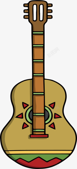 墨西哥民族乐器矢量图素材