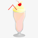 milkshake食物奶昔草莓Retro50s高清图片