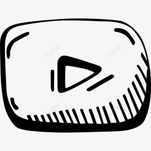 YouTube上画标志图标png_新图网 https://ixintu.com YouTube 分享 标志 社交媒体 社交网络 视频