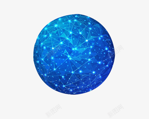 蓝色科技png免抠素材_新图网 https://ixintu.com 效果元素 星光 科技星空 蓝光