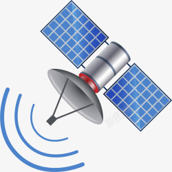 导航器卫星信号发射器矢量图高清图片
