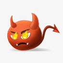 恶魔情感表情符号表情恶魔偶像图标图标