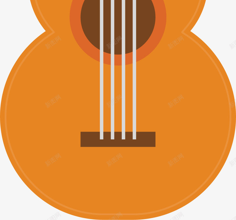 卡通手绘创意吉他png免抠素材_新图网 https://ixintu.com 创意吉他 声音 手绘吉他 歌曲 矢量吉他 艺术 音乐