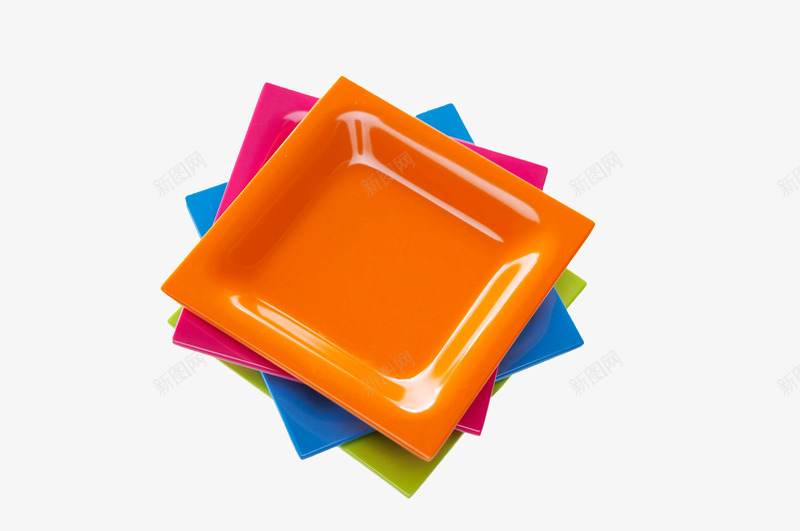 彩色几何方形碟子png免抠素材_新图网 https://ixintu.com 一叠盘子 几何餐盘 堆叠 彩色 瓷器 碗碟 碟子 餐具