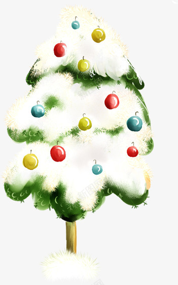 冬季卡通圣诞树png免抠素材_新图网 https://ixintu.com 冬季 卡通 图片 圣诞树