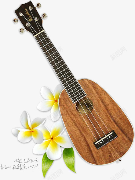 吉他花朵png免抠素材_新图网 https://ixintu.com 吉他 图片 花朵